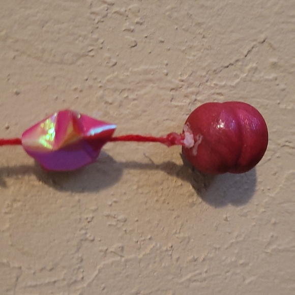 Homemade Red Dream Catcher - Picture 4 of 4